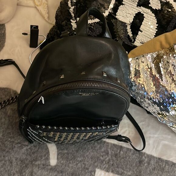 Victorias secret/vs bling aztec pyramid stud sequin detail Mini backpack bag main image 8